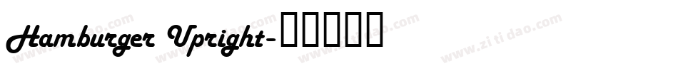 Hamburger Upright字体转换